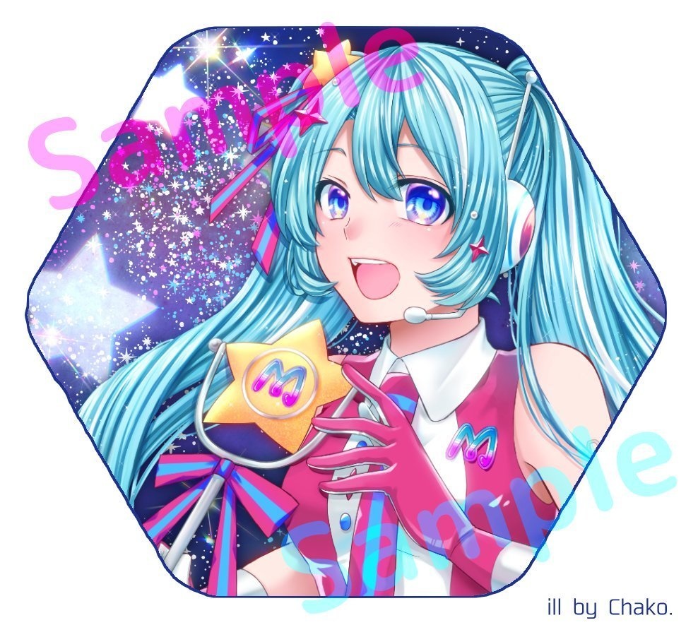 六角形缶バッジ【マジカルミライ10th】
