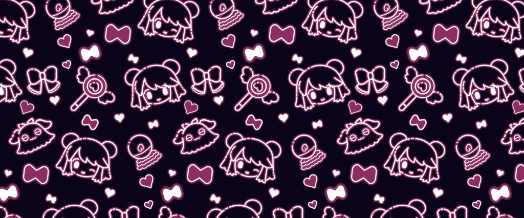 ネオンももか総柄マグカップ