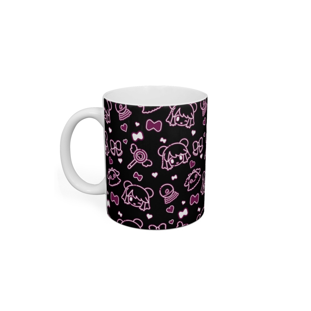 ネオンももか総柄マグカップ