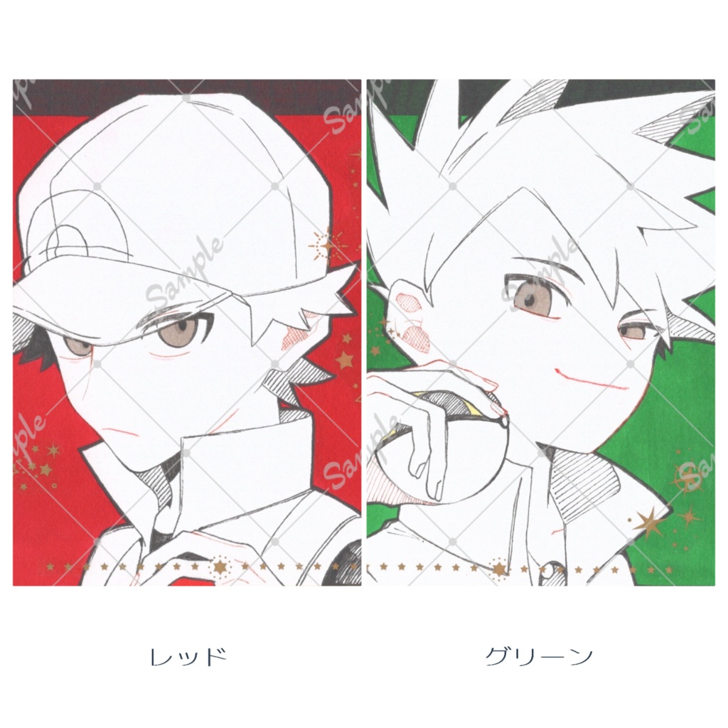 ポケモントレーナー 色紙 全6種