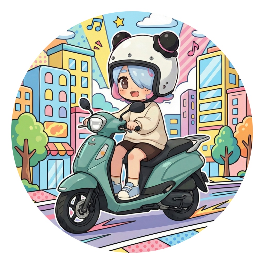 イカすステッカー(バイク)