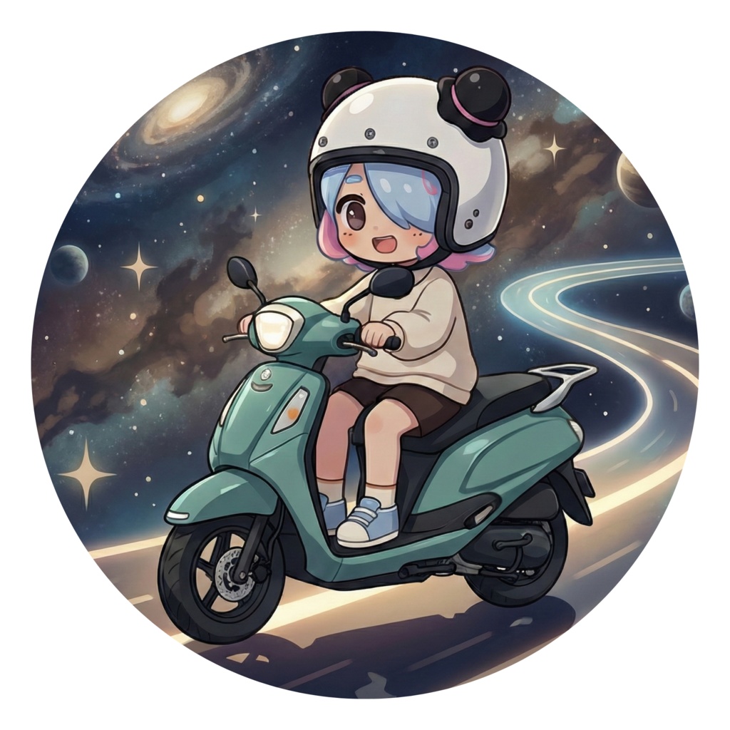 イカすステッカー(バイク)