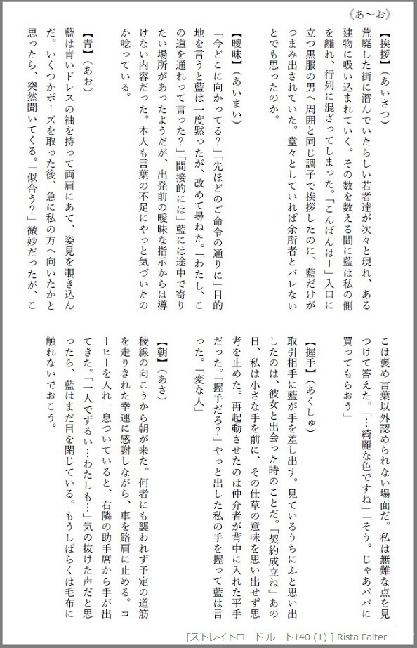 ストレイトロード ルート140【シリーズ】