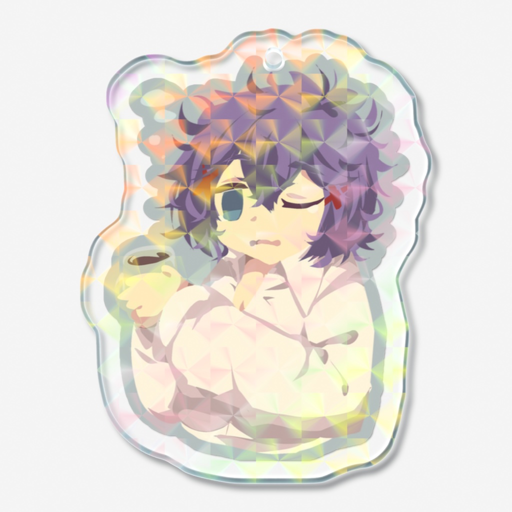 ワルねこの寝起きココアアクキー（ホログラム）