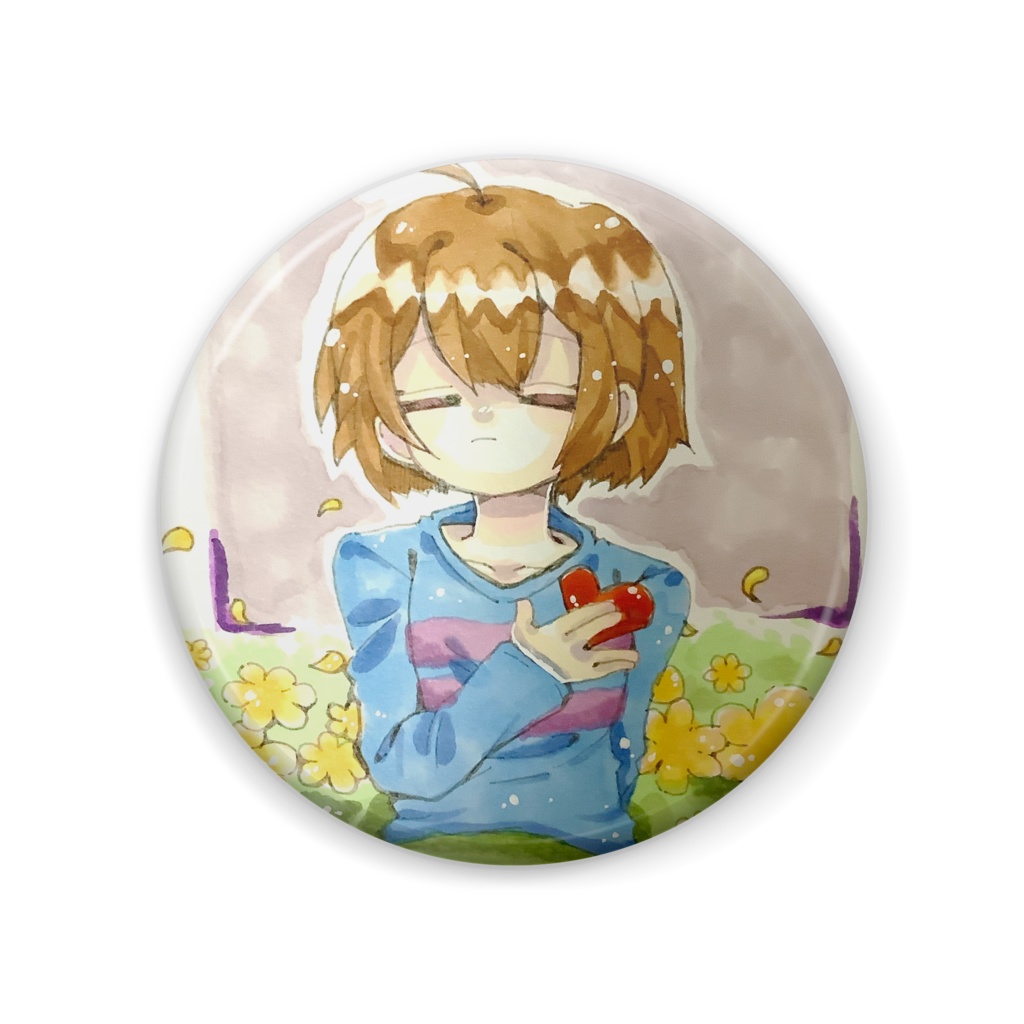 フリスクとバターカップ🌼の缶バッジ