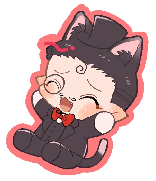 にゃんにゃん古き血アクキー(ディック)