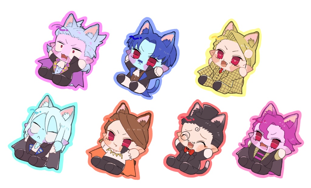 にゃんにゃん古き血アクキー(古き血セット)