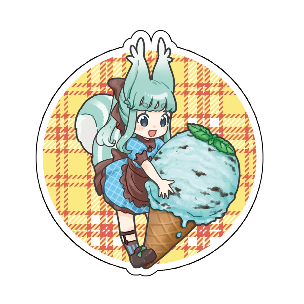 チョコミンちゃんアクリルキーホルダー