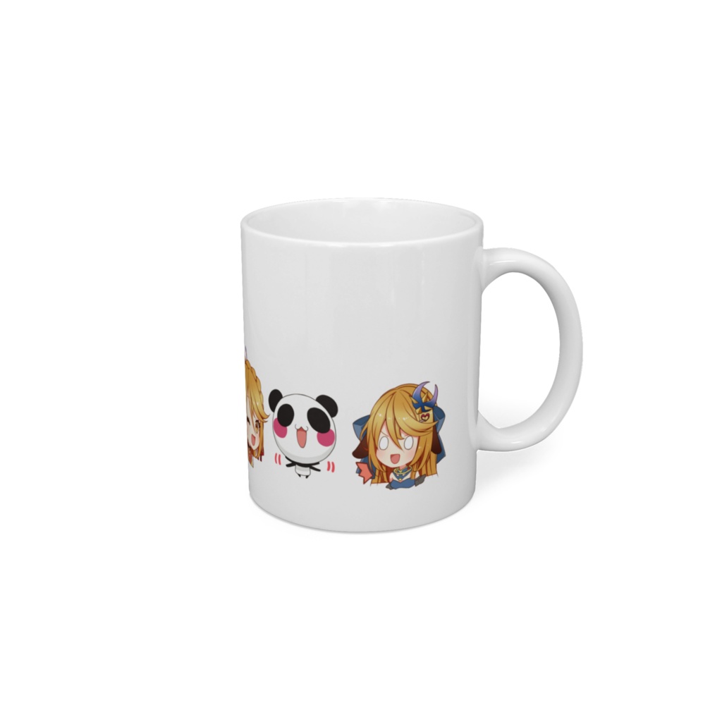 スタンプ柄マグカップ