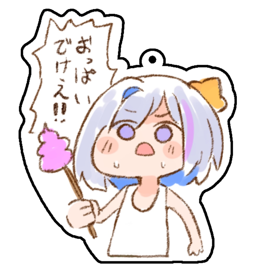 かなたんアクキー　デザイン：ねこやま　【非公式】