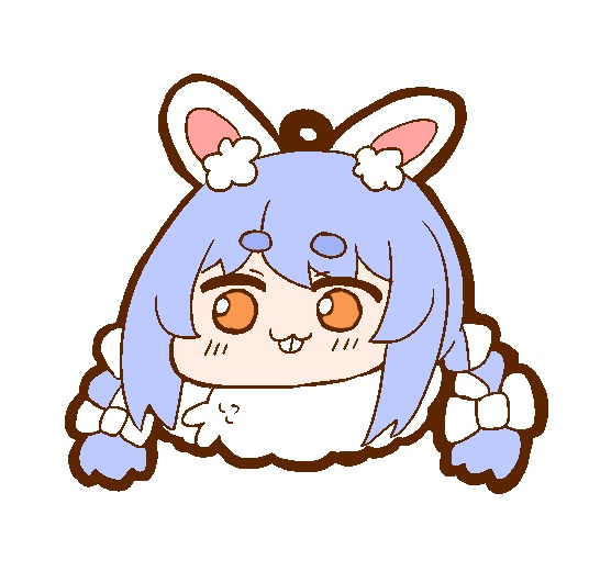 兎田ぺこら　ラバーストラップ　 デザイン：ねこやま　【非公式】　ホロライブ