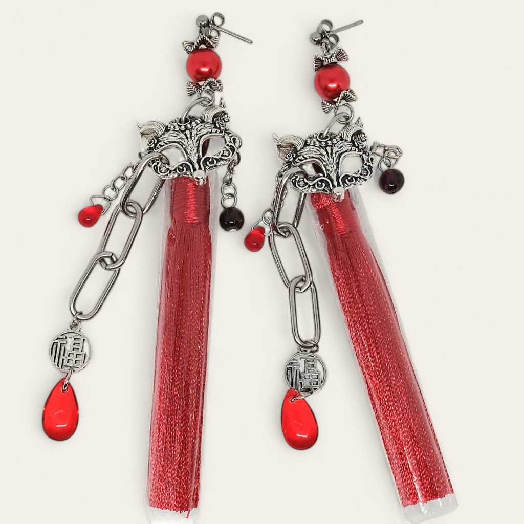 狐の嫁入りピアス【赤】