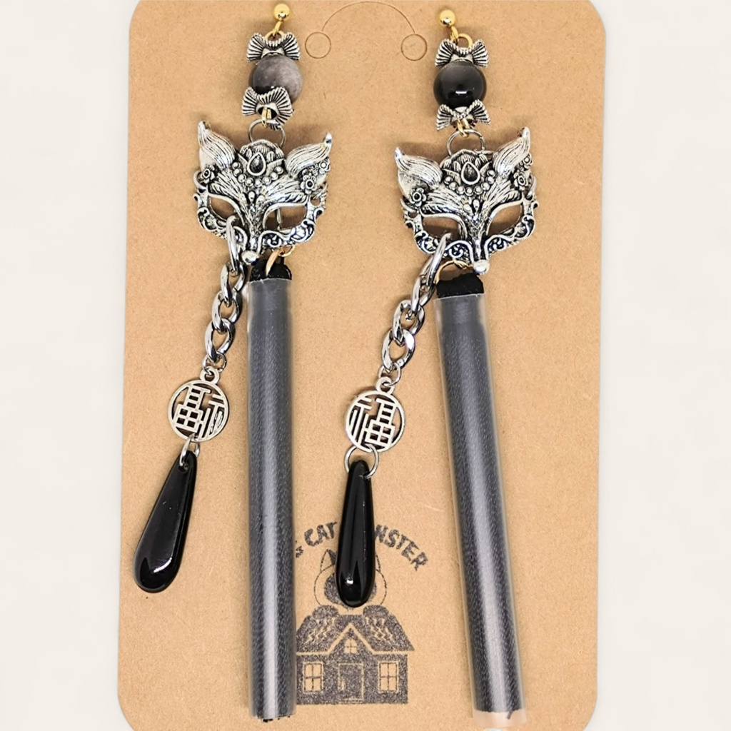 狐の嫁入り ピアス【黒】