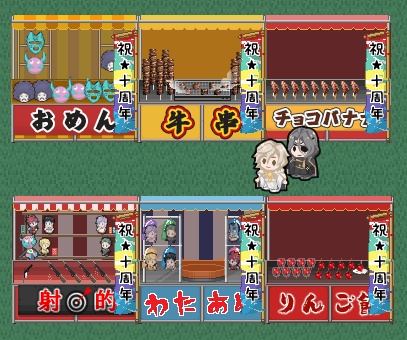 ピクリエ用幕末R〇CKアバター&サークル参加告知カード&店舗外観