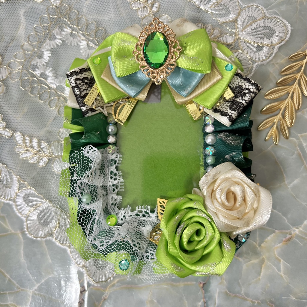 硬質カードケース デコ Ｂ８ グリーン、緑