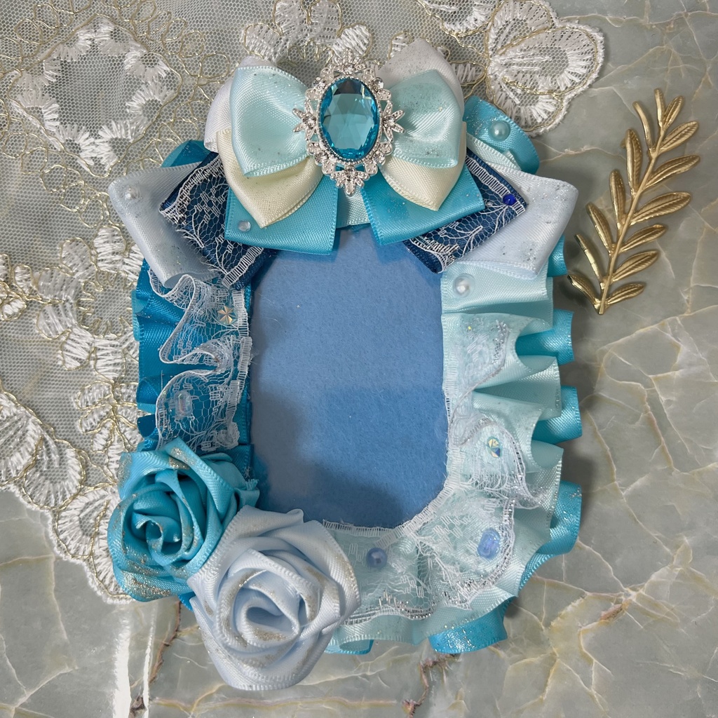 硬質カードケース デコ Ｂ８ 青、ブルー、水色