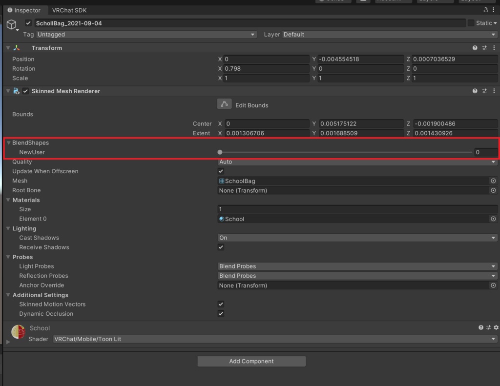 【無料】△224_軽量ランドセル【VRChat想定】