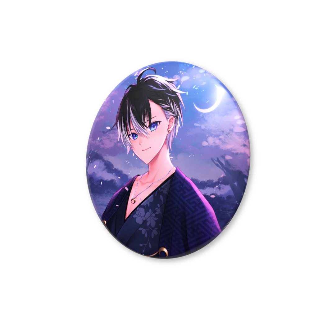 五夜月みくり 着物姿 缶バッジ(バリュー)56mm