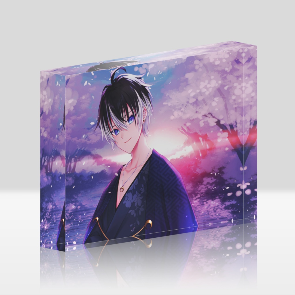 五夜月みくり 着物姿 アクリルブロック - 148x100mm