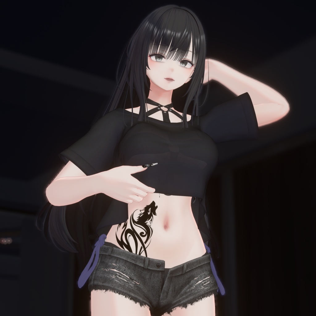 【VRC】動物モチーフトライバル風 刺青 タトゥー Tattoo テクスチャ