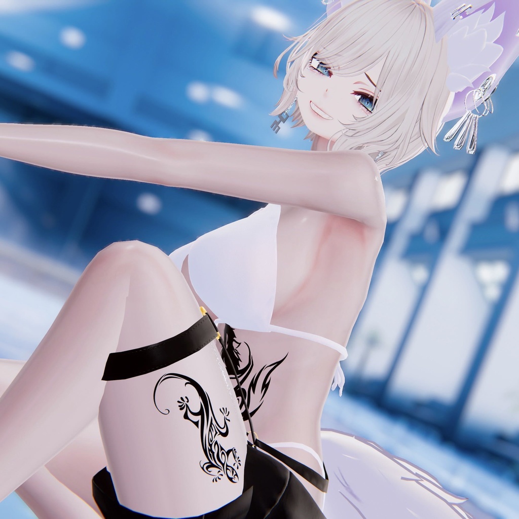 【VRC】動物モチーフトライバル風 刺青 タトゥー Tattoo テクスチャ