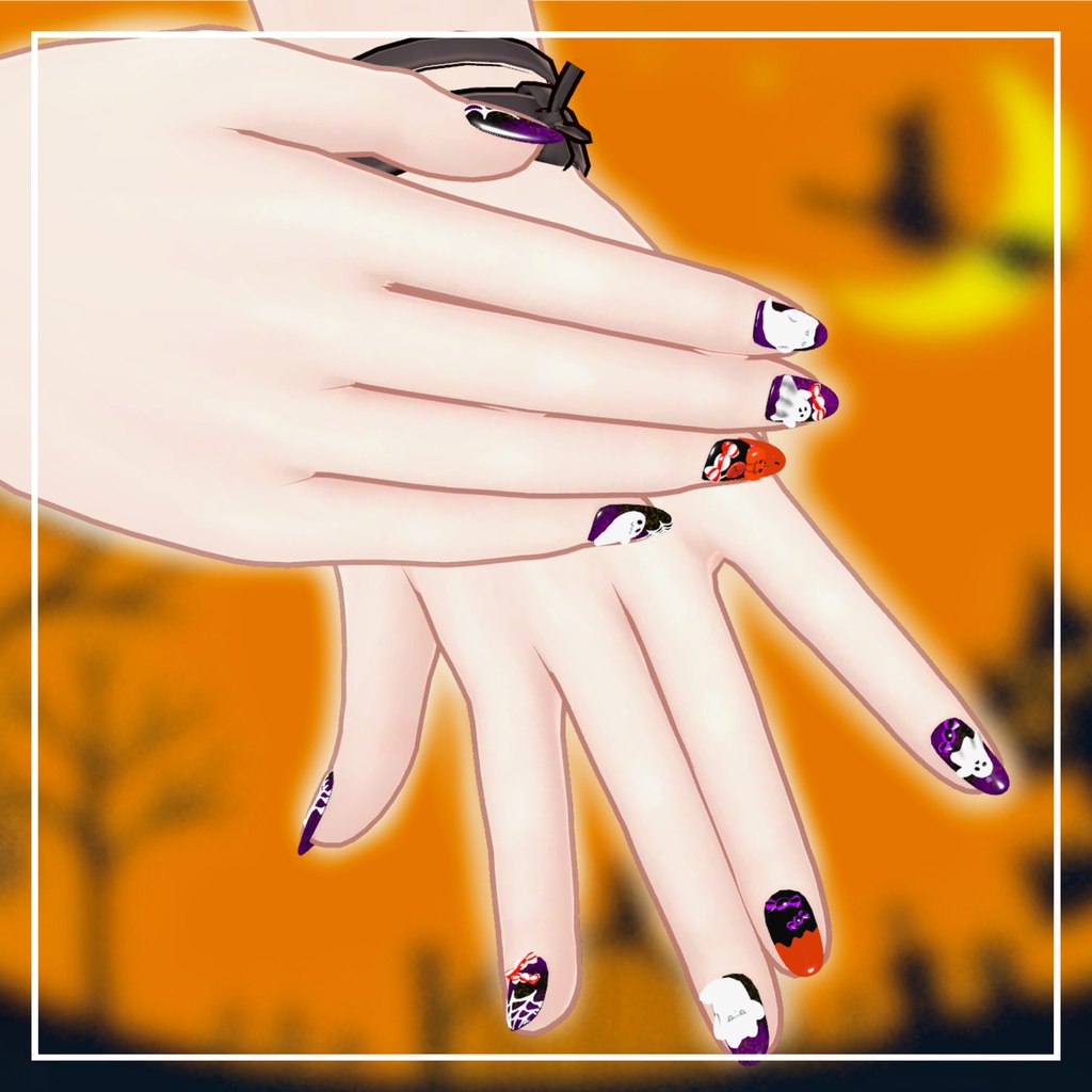 【10アバター対応】🎃『HalloWeenNail』 🎃
