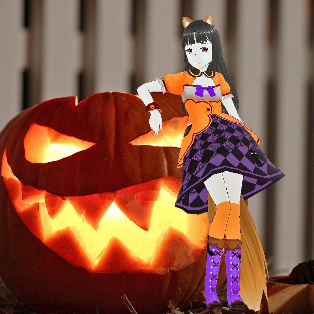 ハロウィンカラーVROID衣装