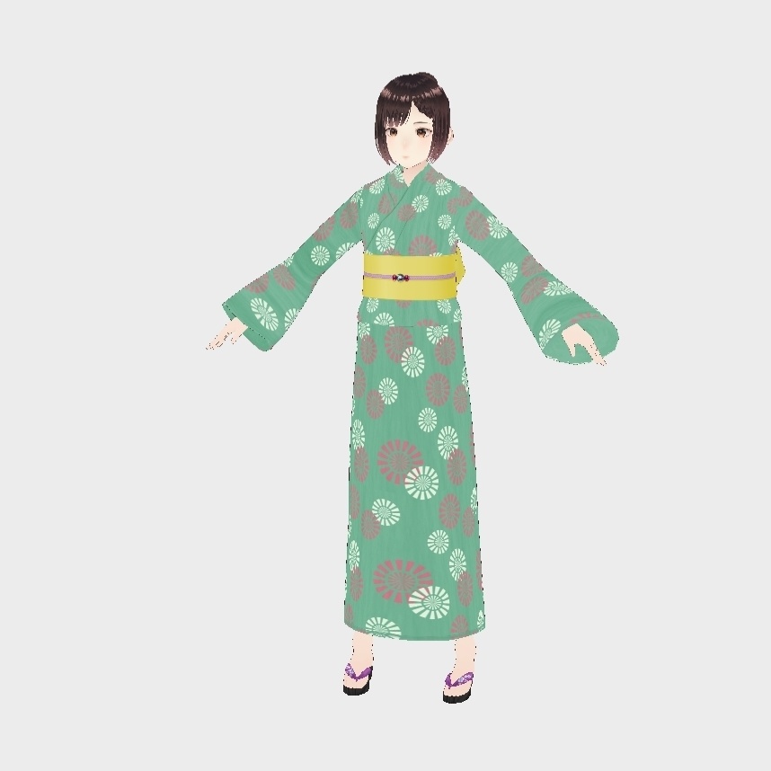 ゆかた・着物・vroid