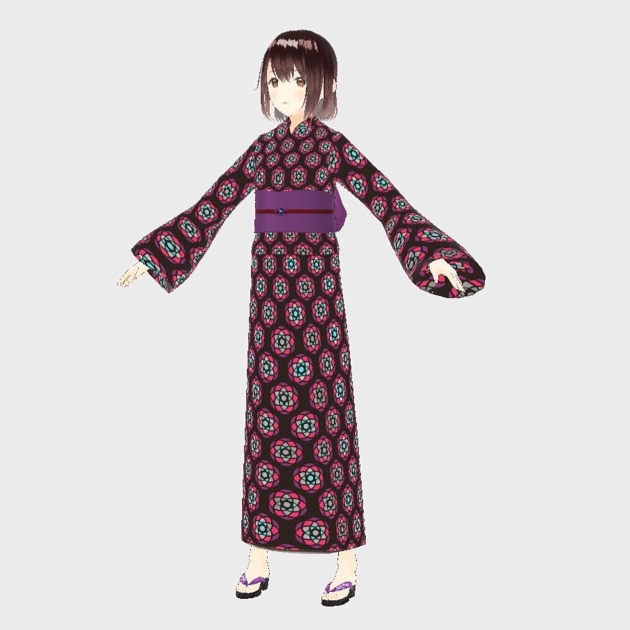 ゆかた・着物・vroid