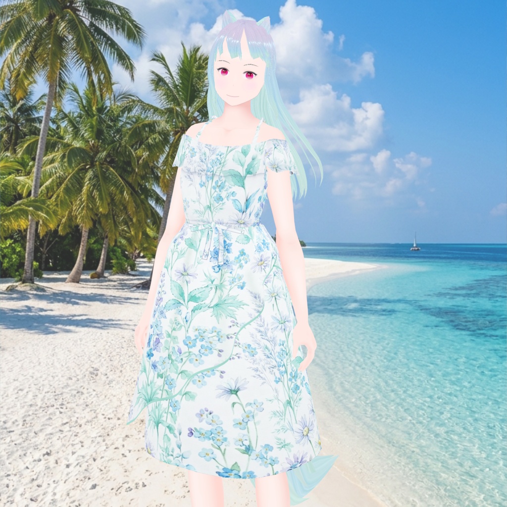 2026年・夏オフショルダーワンピース