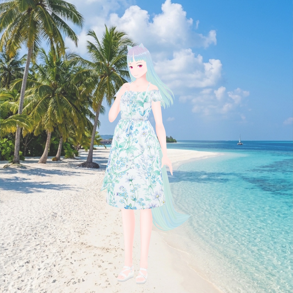 2026年・夏オフショルダーワンピース