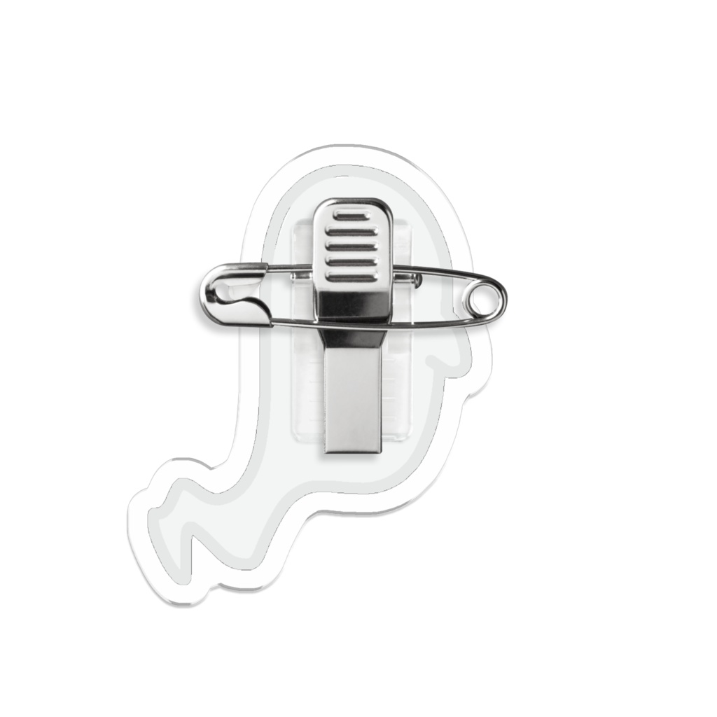 シロくん アクリルバッジ