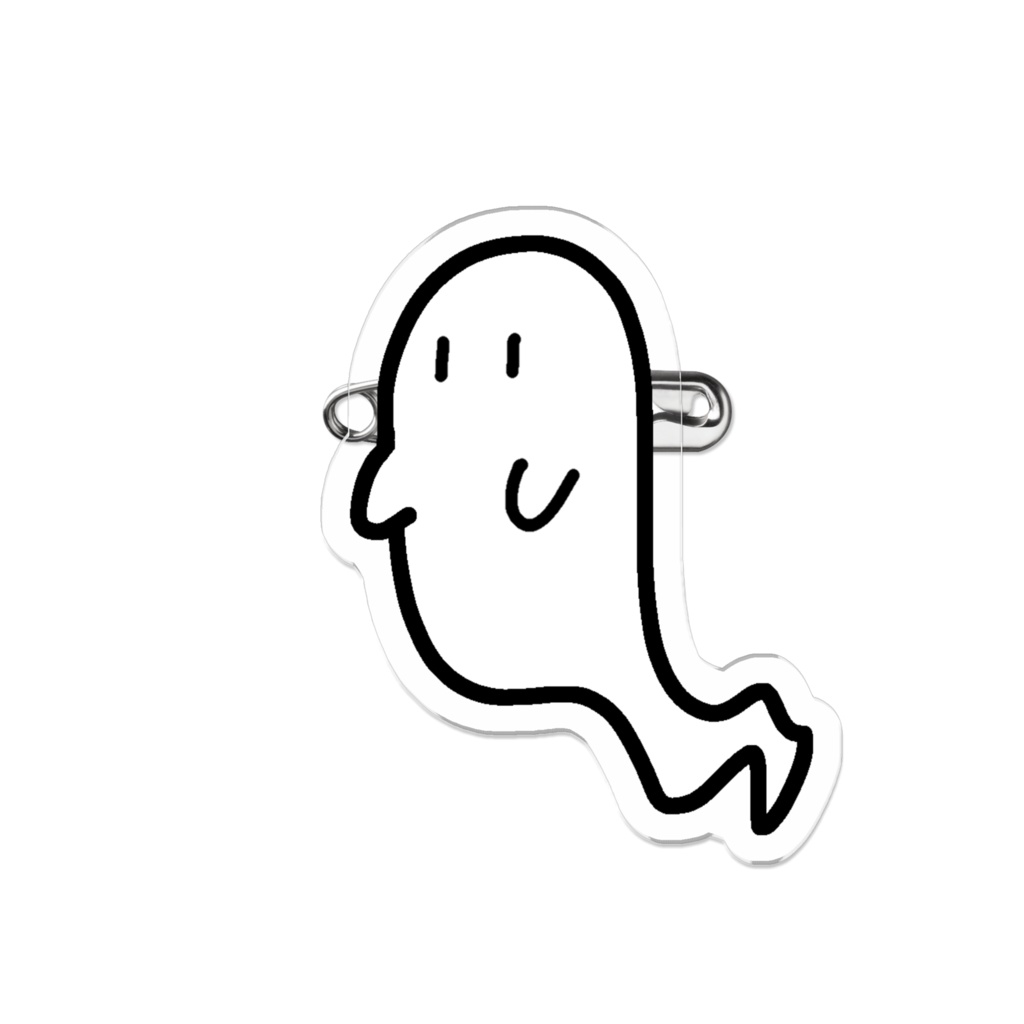 シロくん　アクリルバッジ
