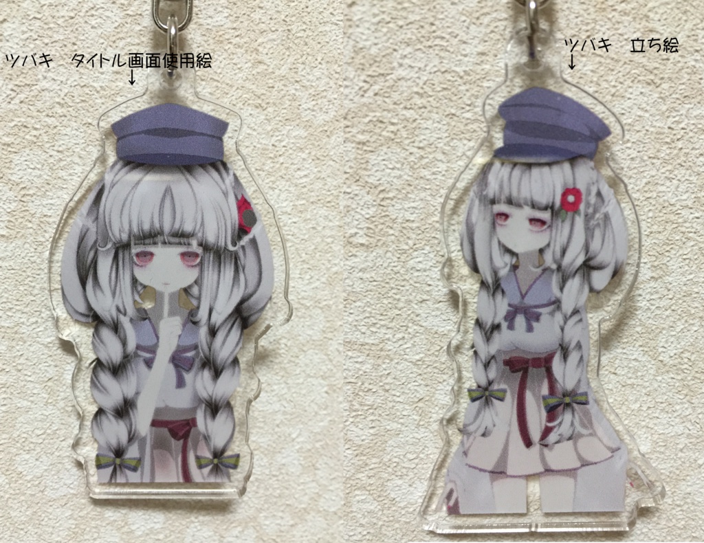 「ヒメゴト」ツバキ　アクリルキーホルダー