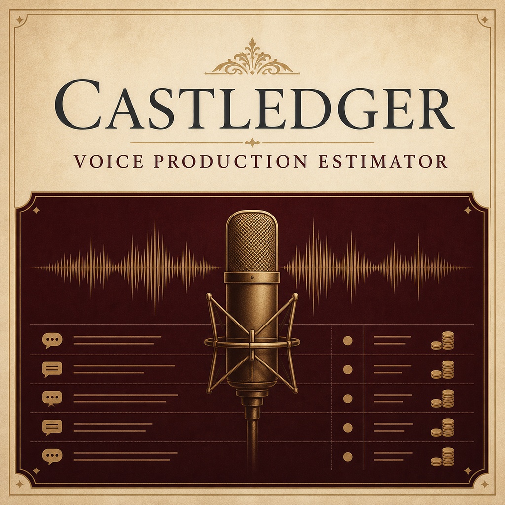 Castledger｜台詞量・収録時間・音声費の見積ツール