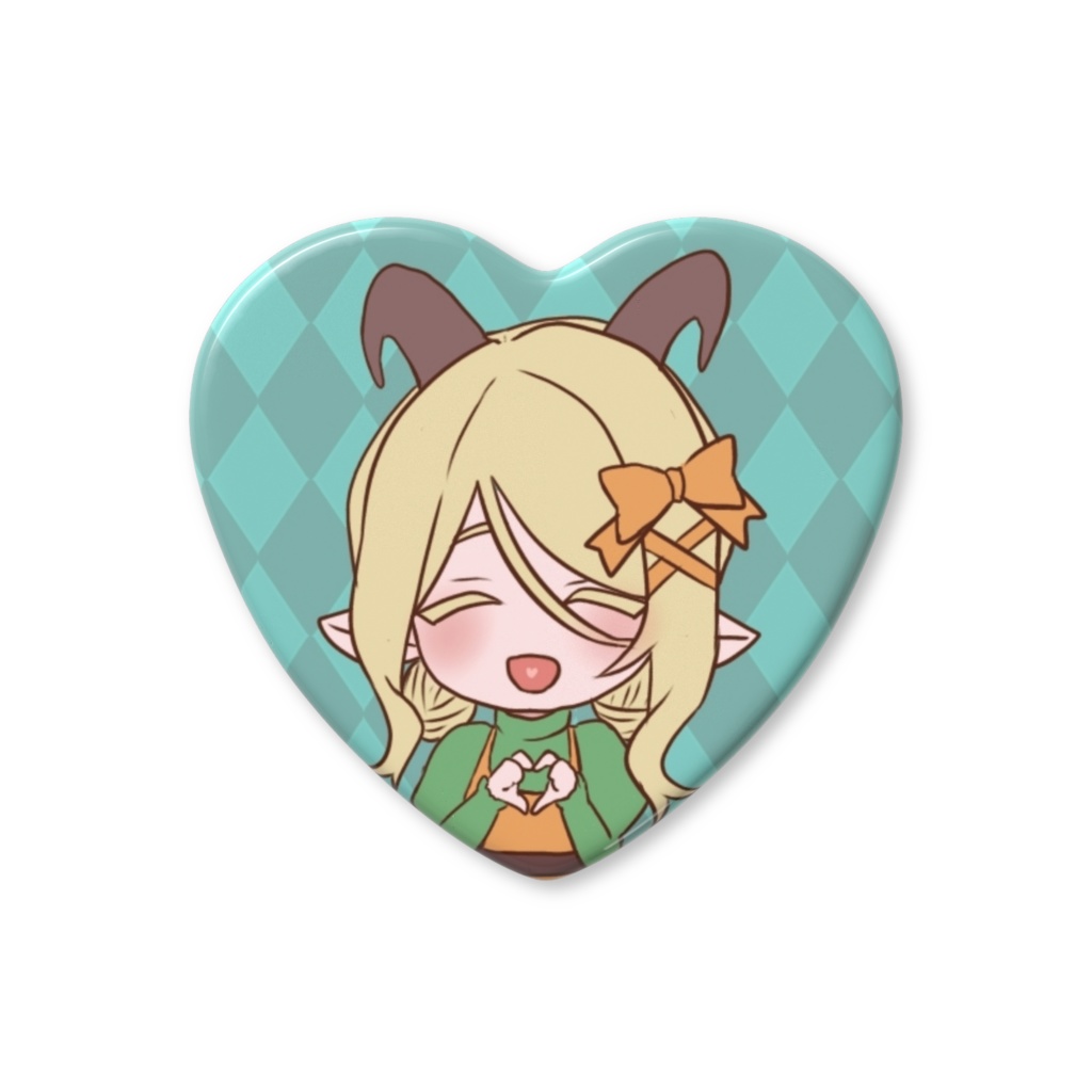 ハート缶バッジVer.1(アルン、メリュー)