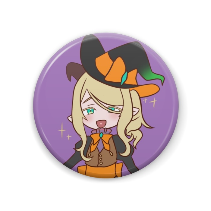ハロウィン丸缶バッジVer.1(アルン、メリュー)