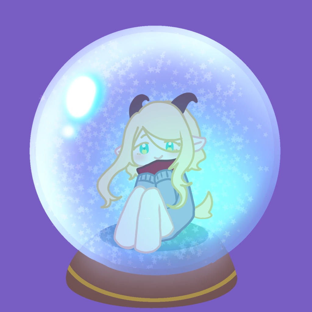 メリューはスノードームの中(アクリルキーホルダー)