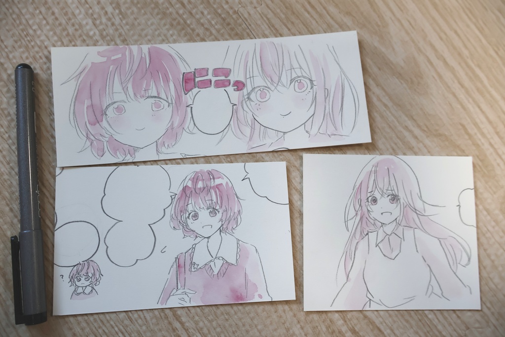 水彩漫画原稿　コメティック3