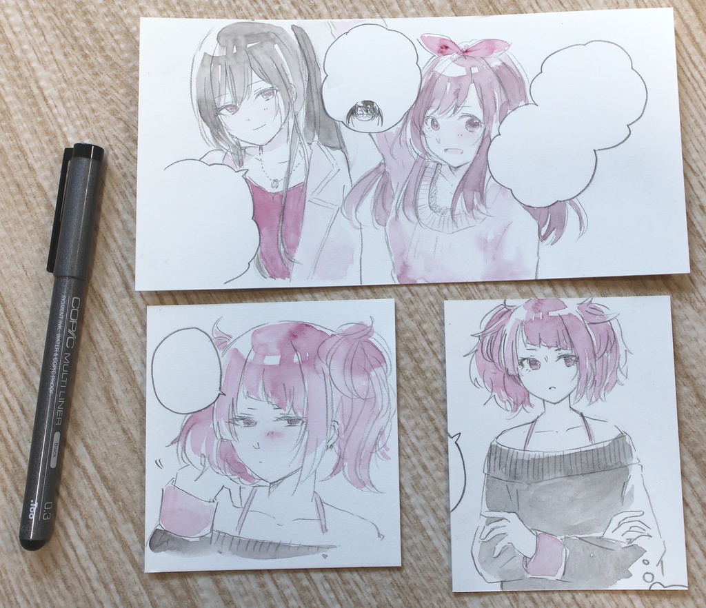 水彩漫画原稿　アンティーカ1