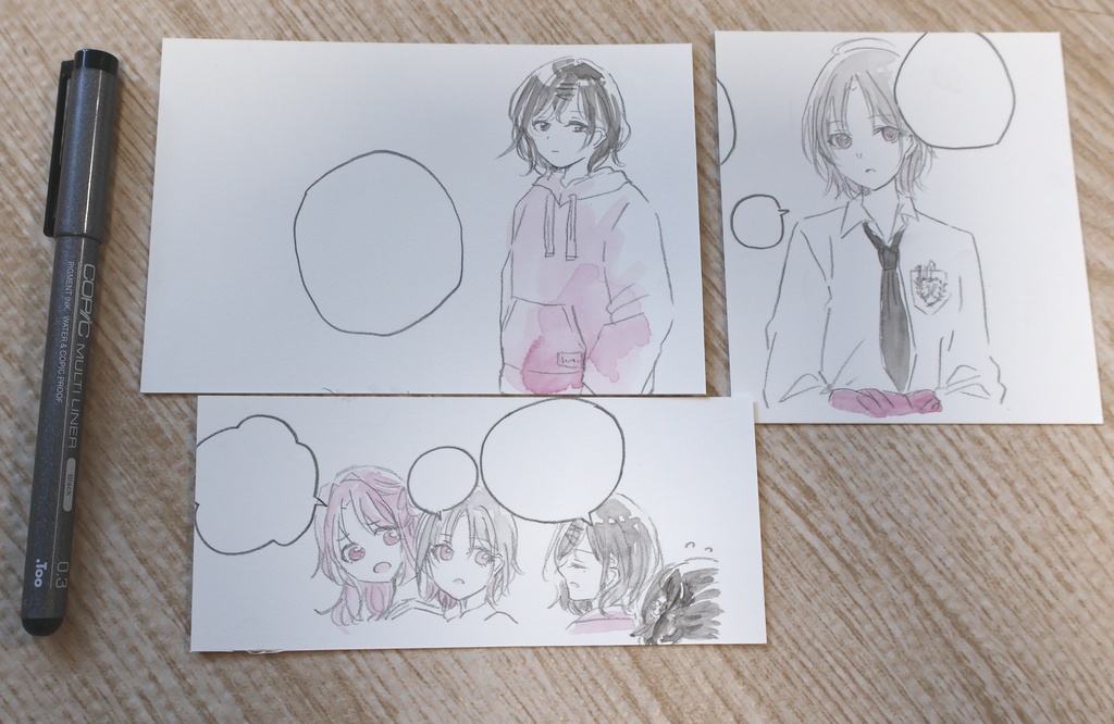 水彩漫画原稿　ノクチル2