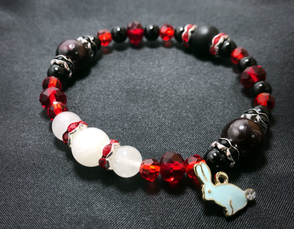 ブローニャ(黒核浸食)　パワーストーンブレスレット