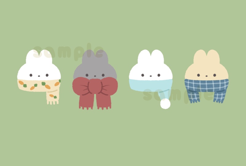 マフラーうさぎ