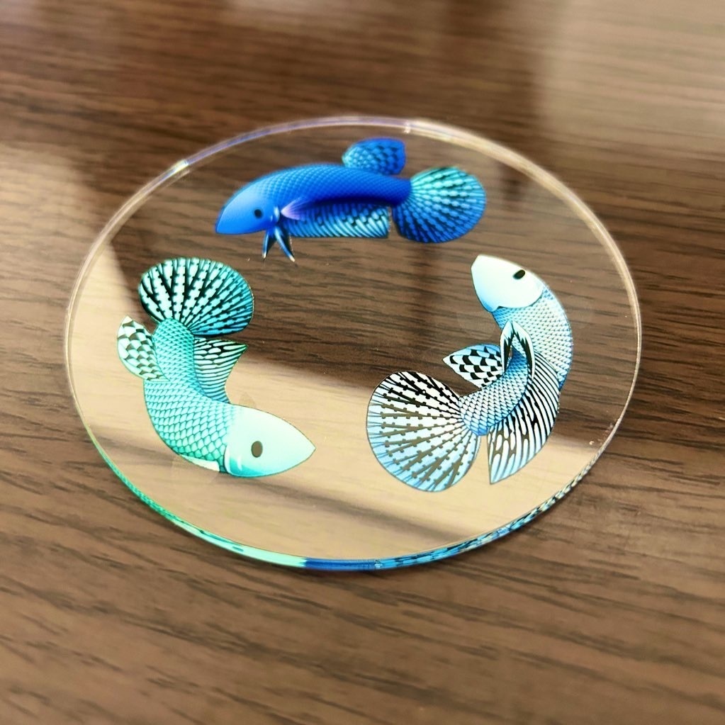 ワイルドベタちゃんのアクリルコースター