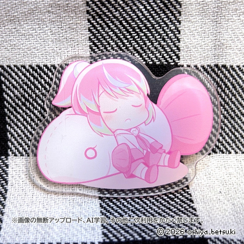 ベタ娘しらたまちゃん アクリルシール
