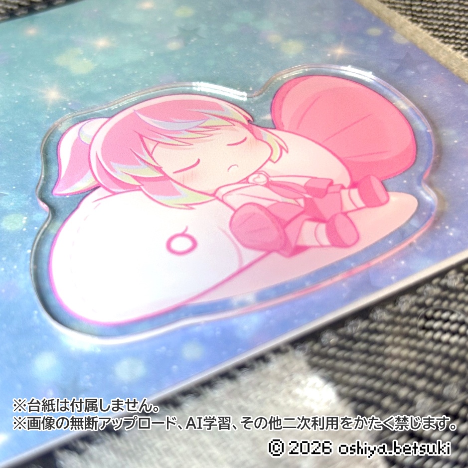 ベタ娘しらたまちゃん アクリルシール