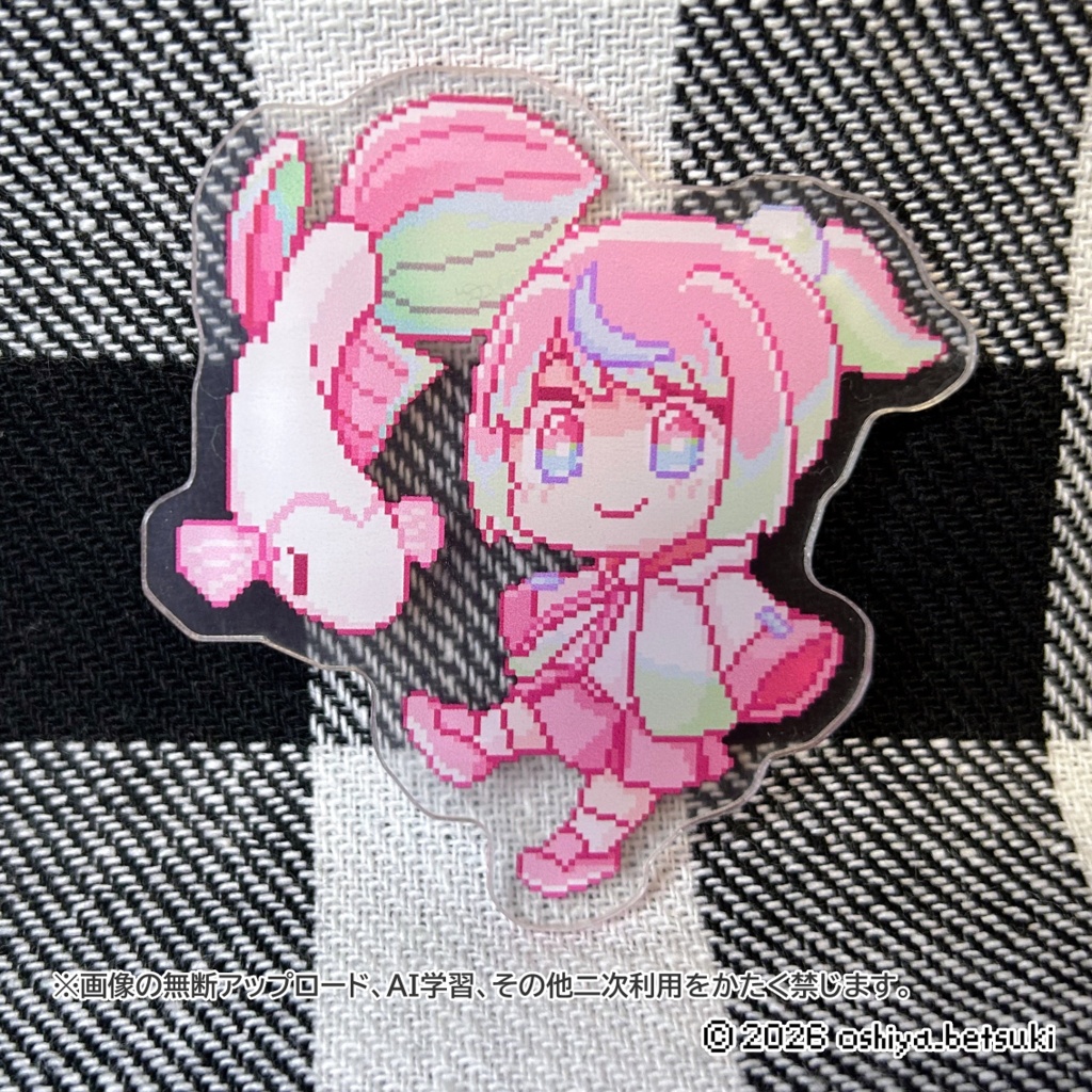 ベタ娘しらたまちゃん アクリルシール