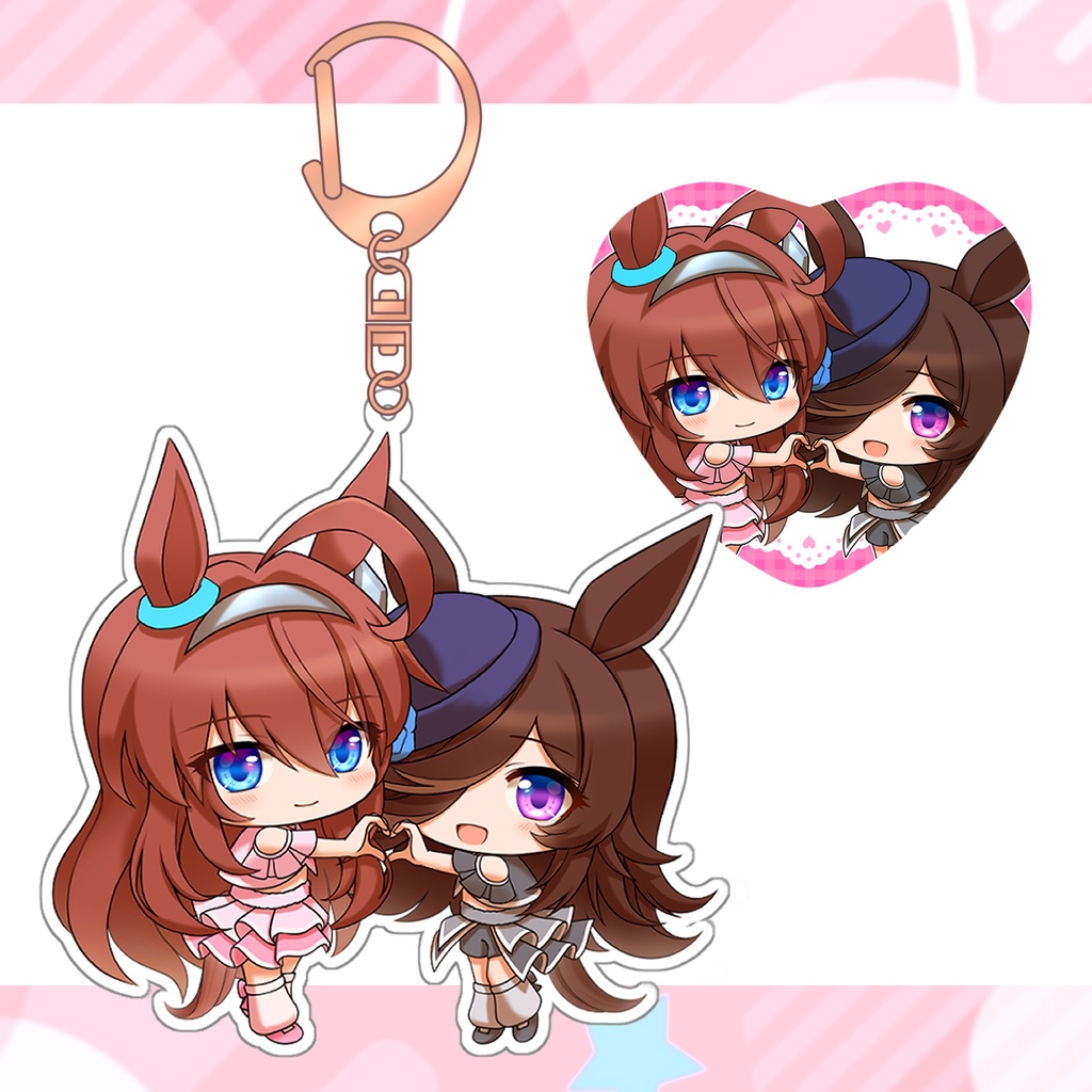 アクキー&缶バッジセット めにしゅきver(全2種)