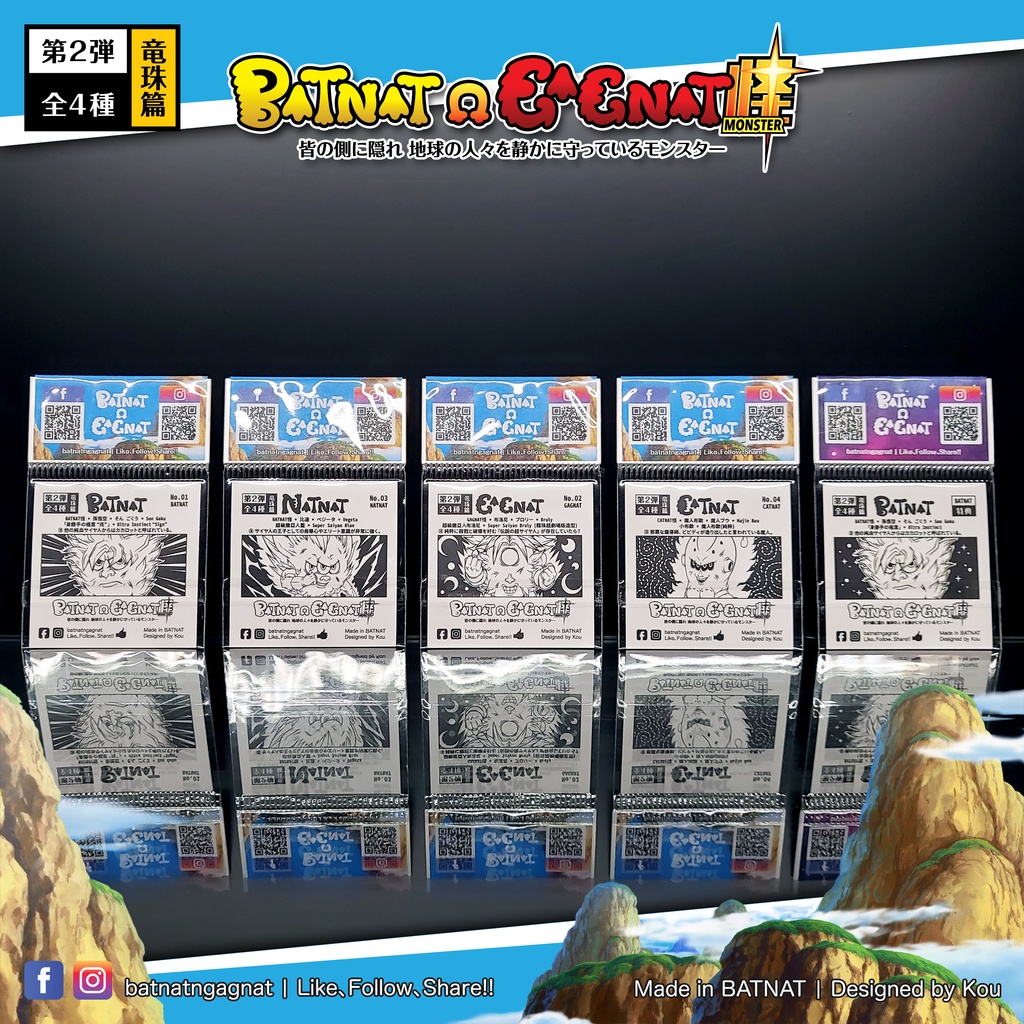 BATNAT n GAGNAT 第二彈 龍珠篇 (二次同人創作 / ファンワークス) 昔ながらのレーザーステッカー フェーズ 2