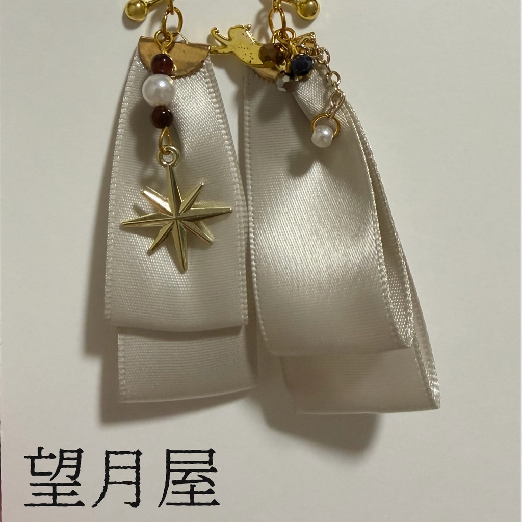 リボンイヤリング